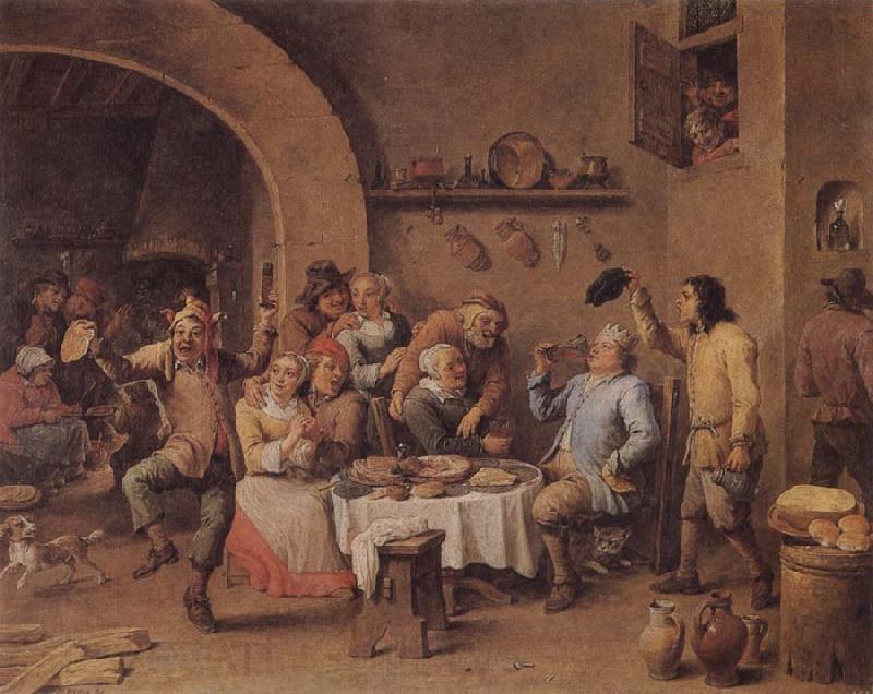 TENIERS, David the Younger Twelfth Night Norge oil painting art